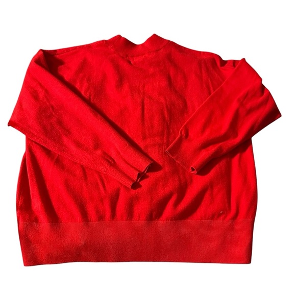 A New Day Red Crew Neck Sweater with Ribbed Details - Picture 2 of 4